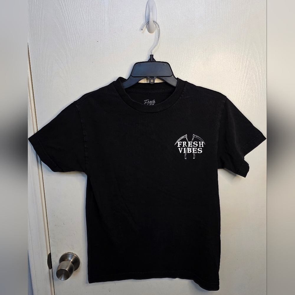 *3 FOR $12* Fresh Vibes Black Short Sleeve Tee for Men